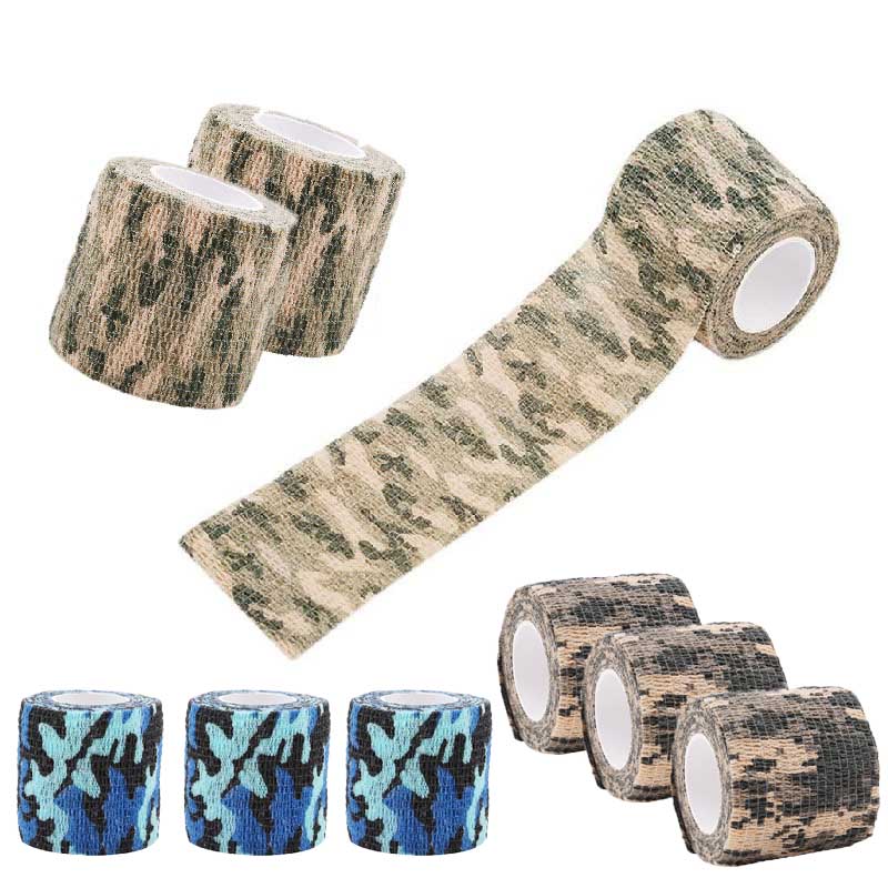 Hunting And Outdoor Supplies - 1pc 迷彩インビジブルテープ迷彩フォーム再利用可能な自己粘着迷彩狩猟ライフル生地テープラップ屋外キャンプアクセサリー