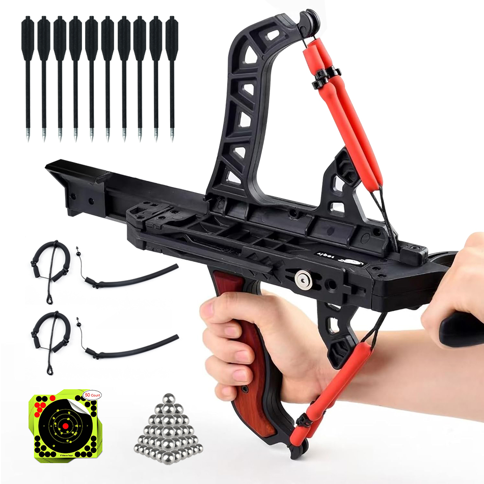 Hunting Bow Compound - 30～60ポンドのレーザー照準器、7連発コンパウンドボウと矢のサポート、スチールボール切り替え可能射撃、屋外狩猟射撃