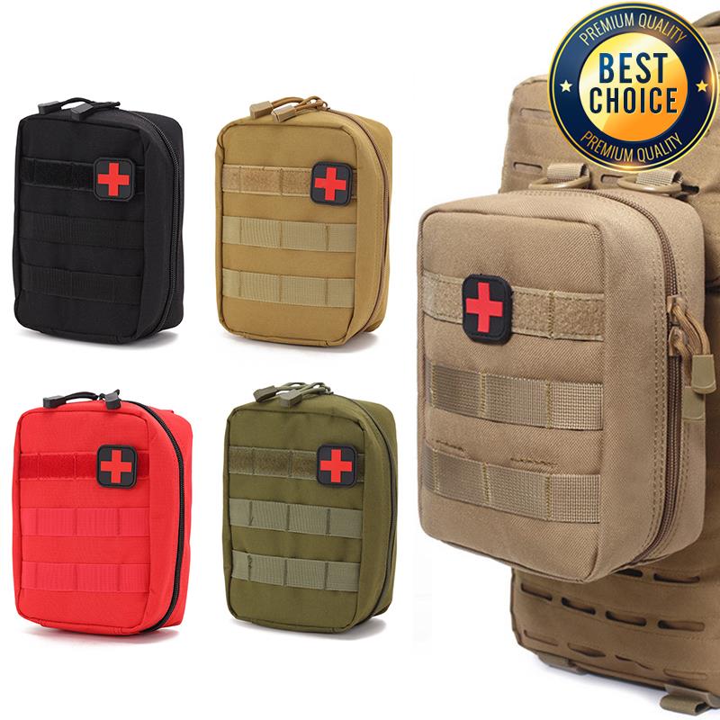 Hunting And Outdoor Supplies - 屋外の戦術的な多機能ウエストパック MOLLE 医療緊急キットポータブルサバイバルキットアクセサリーポーチ迷彩トレーニングバッグ