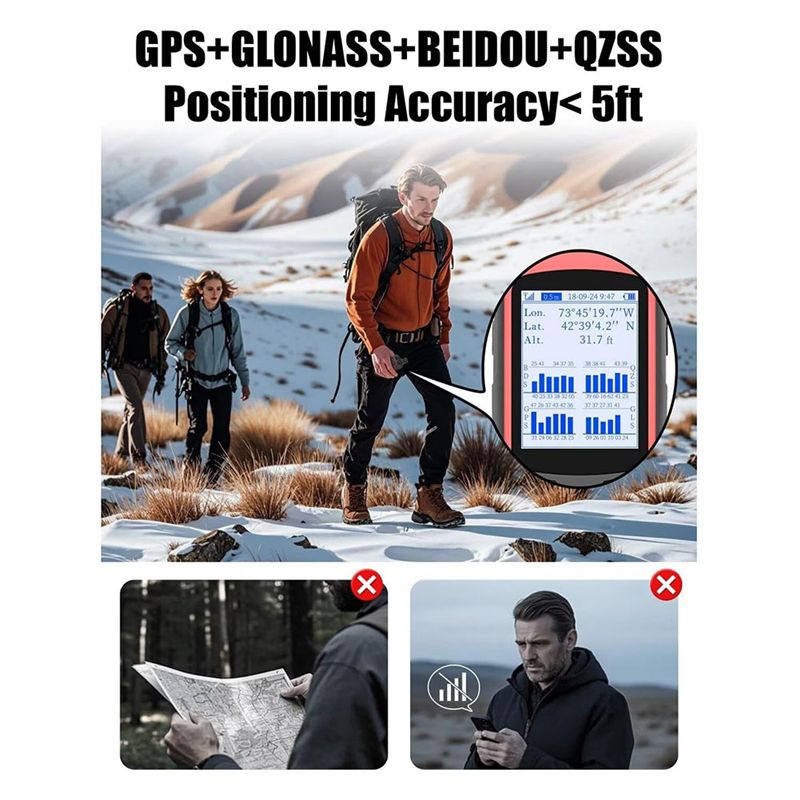 ABZZ-GPS ハイキング用ハンドヘルド A6 マルチGN - Hunting Outdoor Rug のレビューと価格