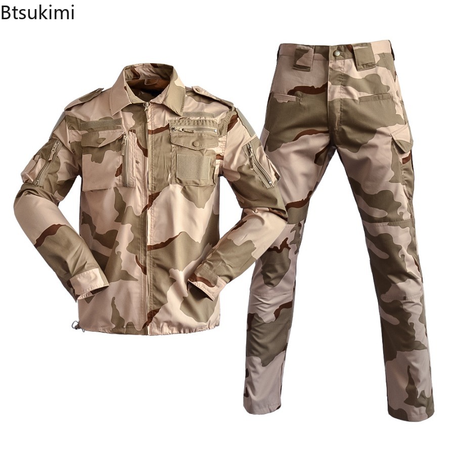 2026年新作、メンズ用長袖タクティカル迷彩スーツ。耐久性に - Outdoor Hunting Outfit のレビューと価格