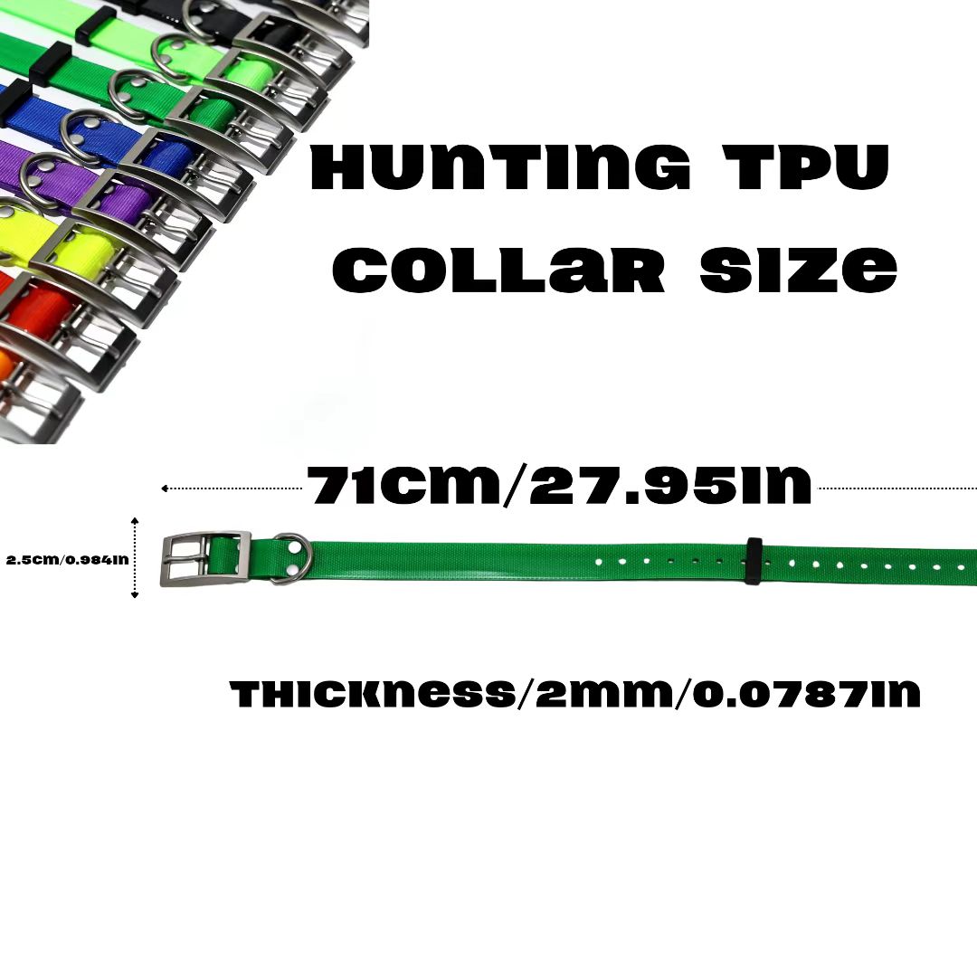 幅2.5cmの頑丈なTPU製犬用首輪、防水性、調節可能、中型 - Outdoor Hunting Dog Collar のレビューと価格