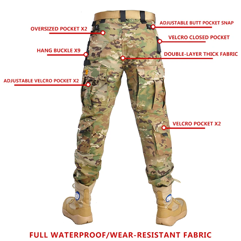 男性用アウトドアタクティカル迷彩服 コットンコンバット長袖シ - Outdoor Hunting Outfit のレビューと価格