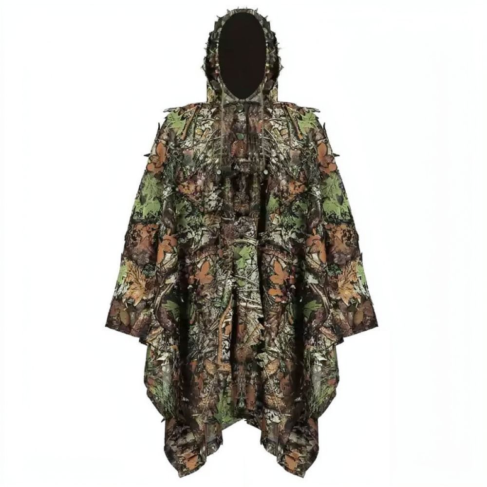 軽量3Dリーフ柄ギリーコート。通気性に優れた迷彩服で、狩猟、 - Outdoor Hunting Outfit のレビューと価格