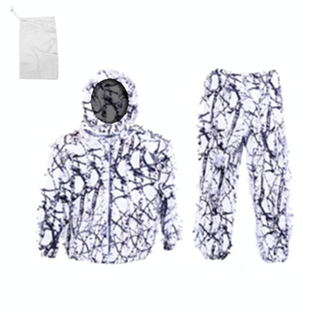 屋外用3Dリーフ柄ギリーコート、通気性のある迷彩服。狩猟、バ - Outdoor Hunting Outfit のレビューと価格