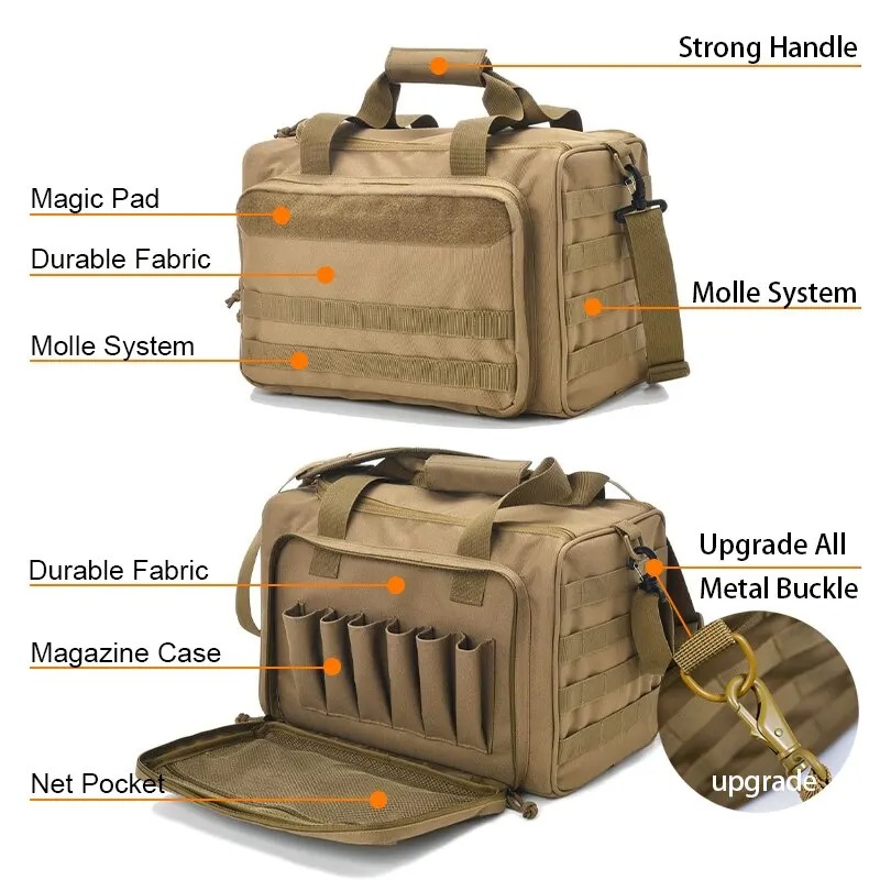 MOLLEシステム付きガンレンジ収納バッグ、アウトドア用品お - Hunting And Outdoor Supplies のレビューと価格