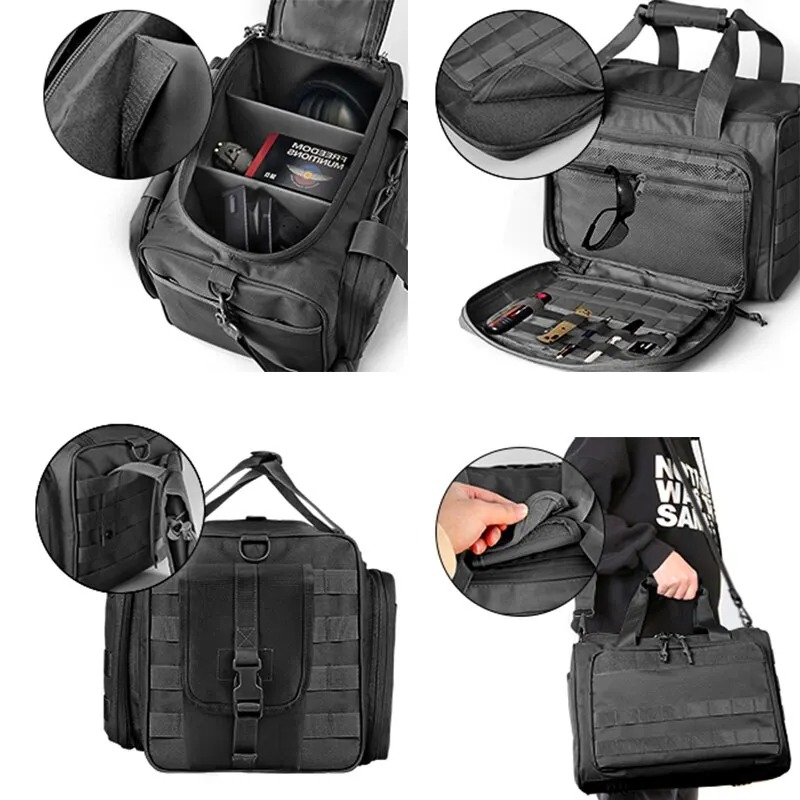 MOLLEシステム付きガンレンジ収納バッグ、アウトドア用品お - Hunting And Outdoor Supplies のレビューと価格
