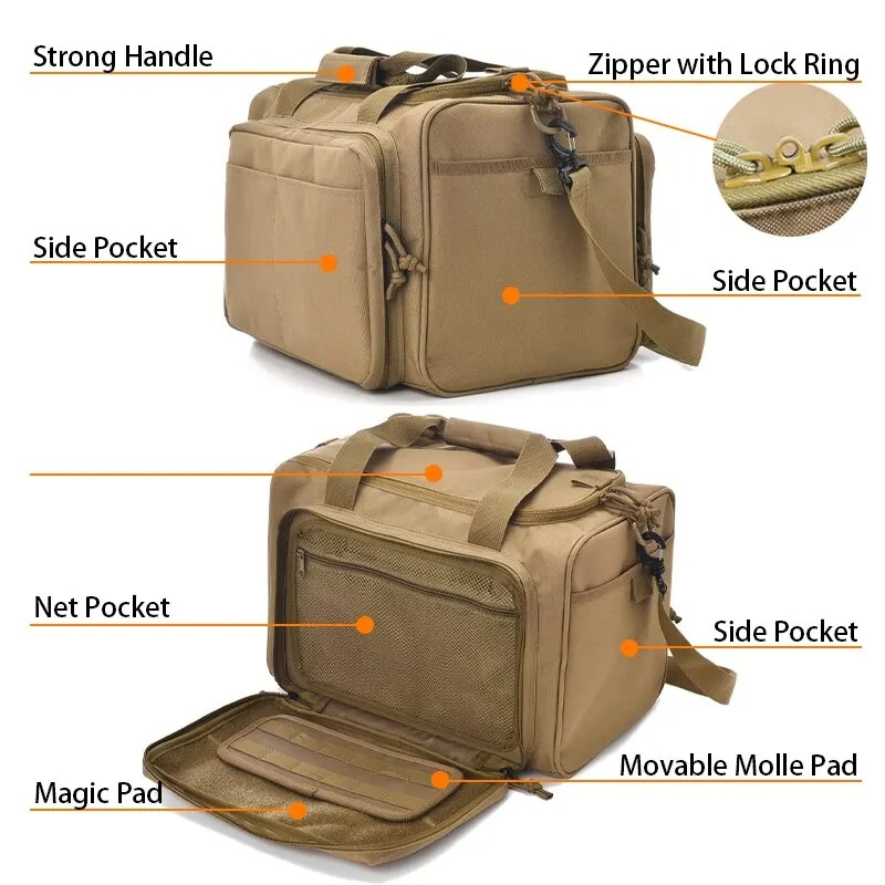 MOLLEシステム付きガンレンジ収納バッグ、アウトドア用品お - Hunting And Outdoor Supplies のレビューと価格