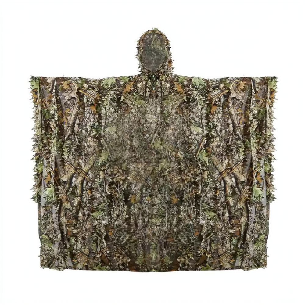 屋外用3Dリーフ柄迷彩ケープ。通気性に優れたギリースーツで、 - Outdoor Hunting Outfit のレビューと価格