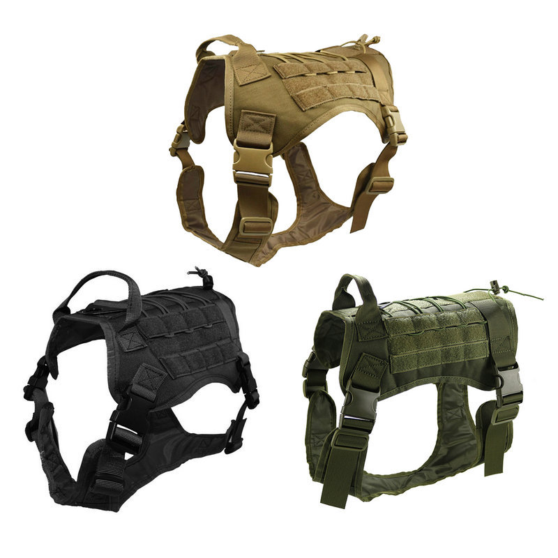 犬用の調節可能なハーネス,戦術的な屋外トレーニングキット,中 - Outdoor Hunting Dogs のレビューと価格