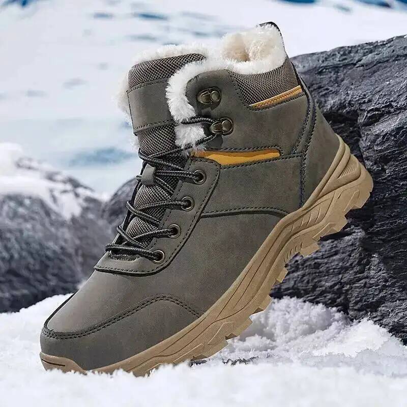 秋冬新作 ハイカット 厚底 裏起毛 メンズ スノーブーツ ア - Outdoor Hunting Tv のレビューと価格