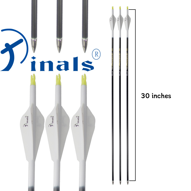 アーチェリー6 12本入り 純カーボン矢 ID 5.2mm  - Hunting Bow Compound のレビューと価格